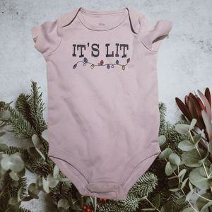 ⭐3/$10 Christmas baby onsie